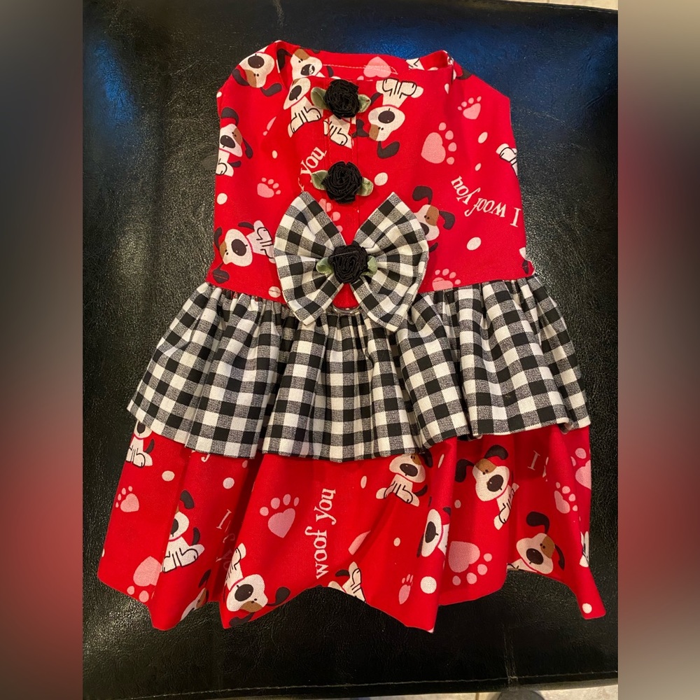 Dog Valentine dress